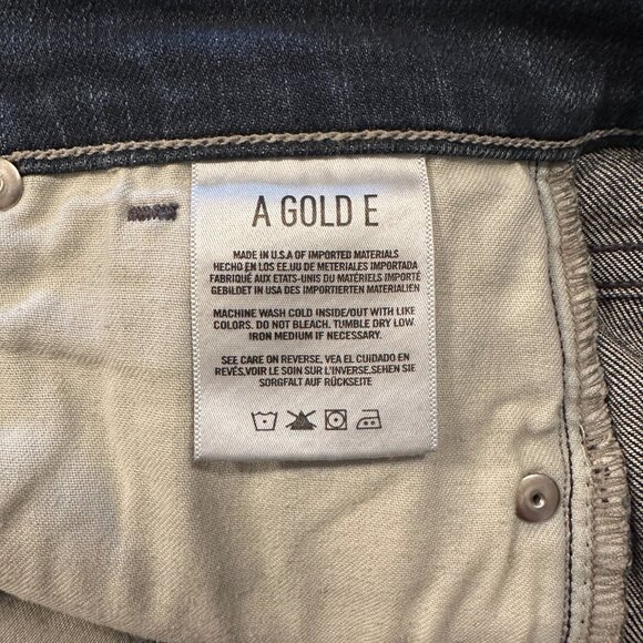 AGOLDE Sophie Skinny Jeans Womens Size 27 Mid Rise Dark Denim - Picture 4 of 6